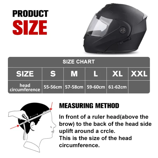 Casco de motocicleta Uchoose con doble lente - compra directa a china - aliexpress - Imagen 3