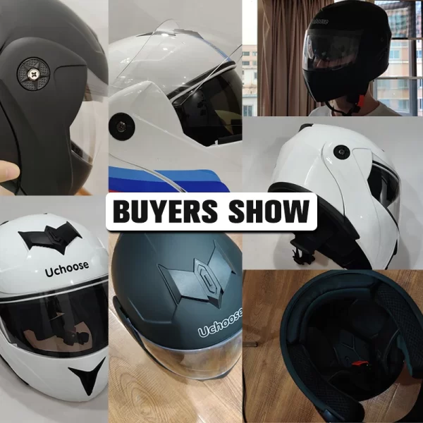 Casco de motocicleta Uchoose con doble lente - compra directa a china - aliexpress - Imagen 2