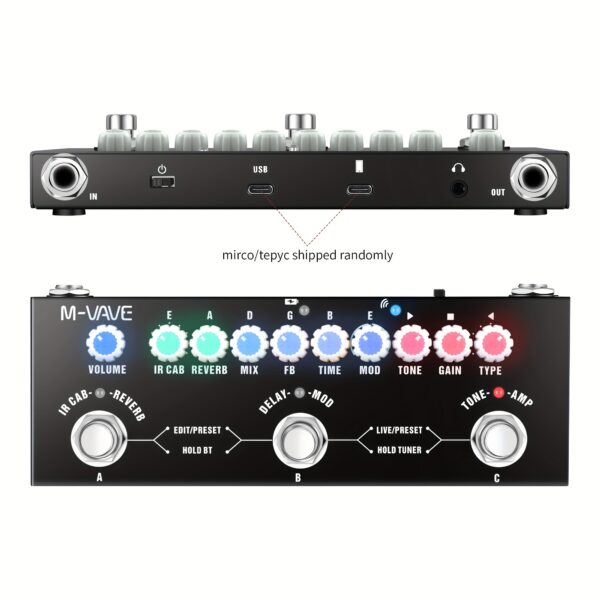 Pedal de efectos de guitarra eléctrica multifuncional -Compra directa a china - Temu - Imagen 7